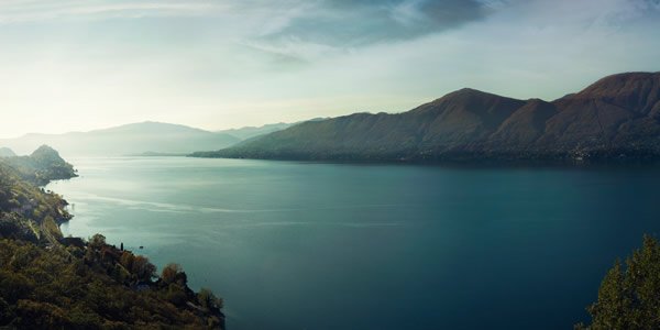 Quiet lakeside view